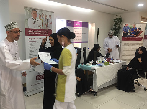 Burjeel Hospital, Al Khuwair and Burjeel Medical Centre, Azaiba conducts medical camp 